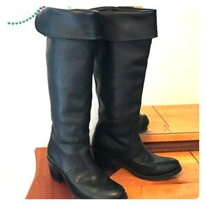 Frye Jane OTK Black boots 7